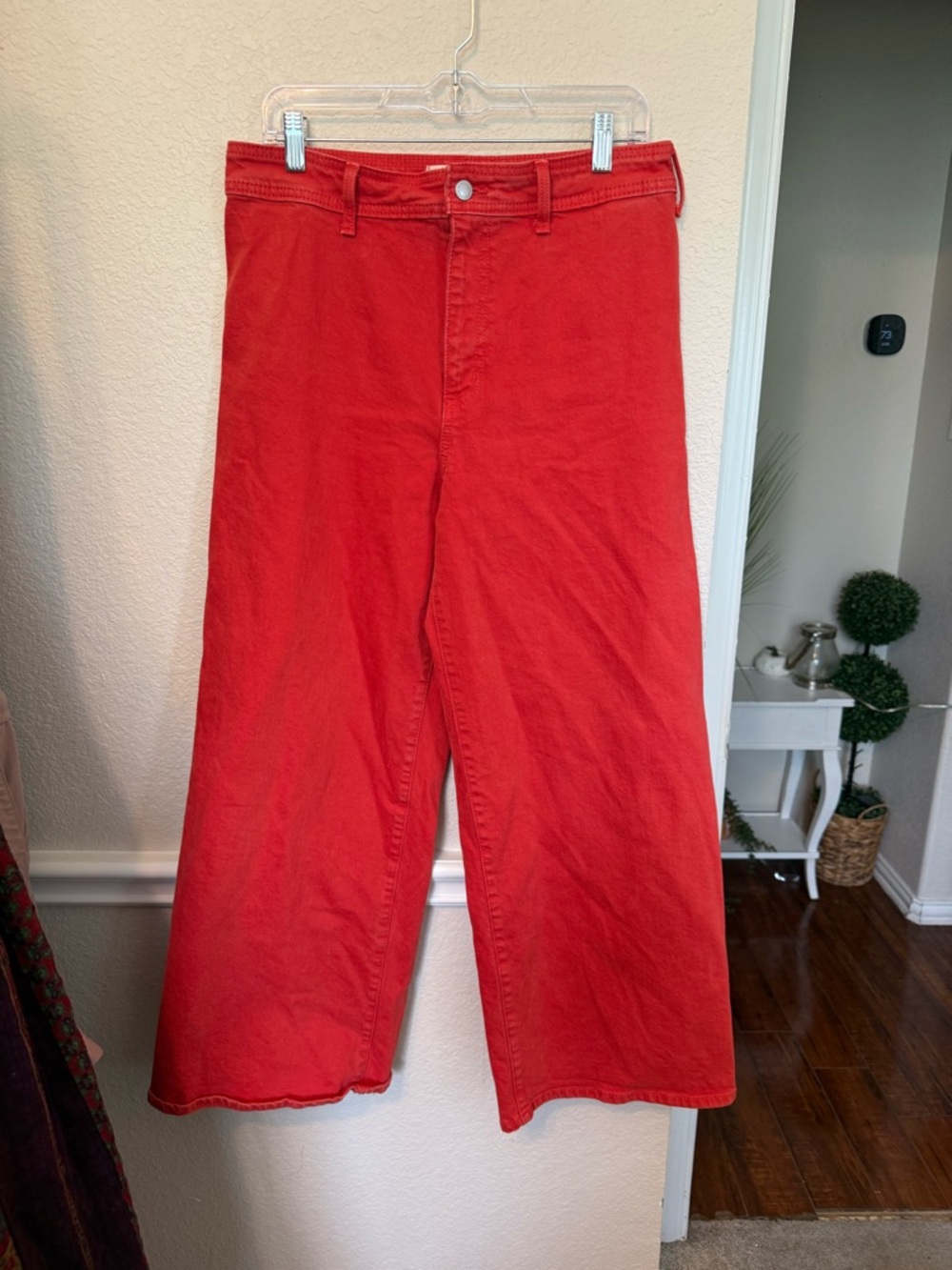 Wide Leg High-Rise Jeans in Coral universal thread size 10 - Picture 10 of 11